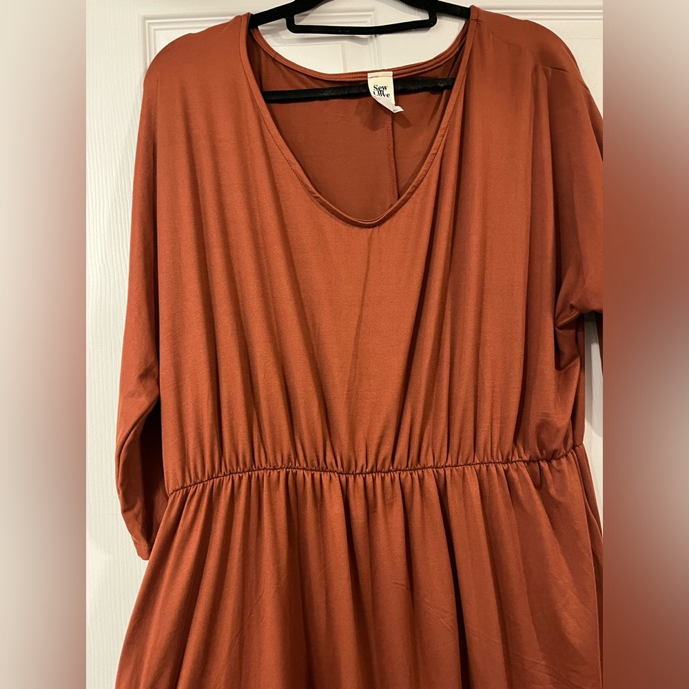 Rust Color Dress - Picture 5 of 6